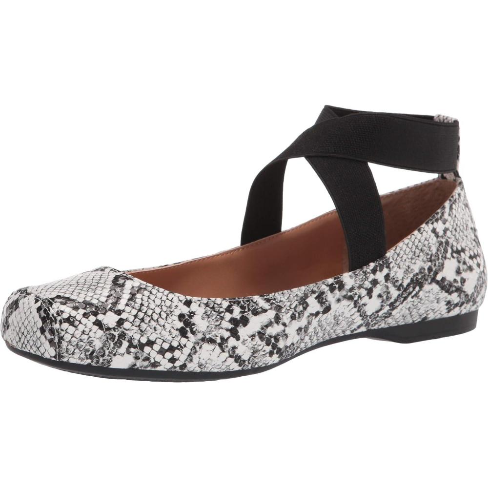 imageJessica Simpson Womens Mandalaye Ballet FlatWhiteBlack