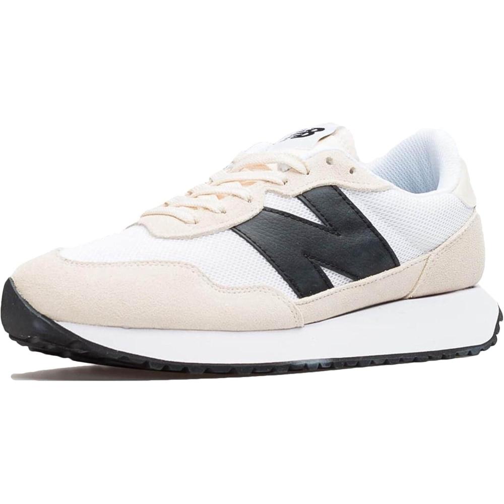 imageNew Balance Mens 237 V1 Classic Road Running ShoeBeigeBlack