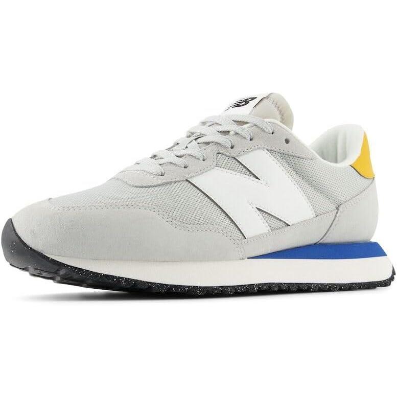 imageNew Balance Mens 237 V1 Classic Road Running ShoeBrighton GreyWhiteVarsity Gold