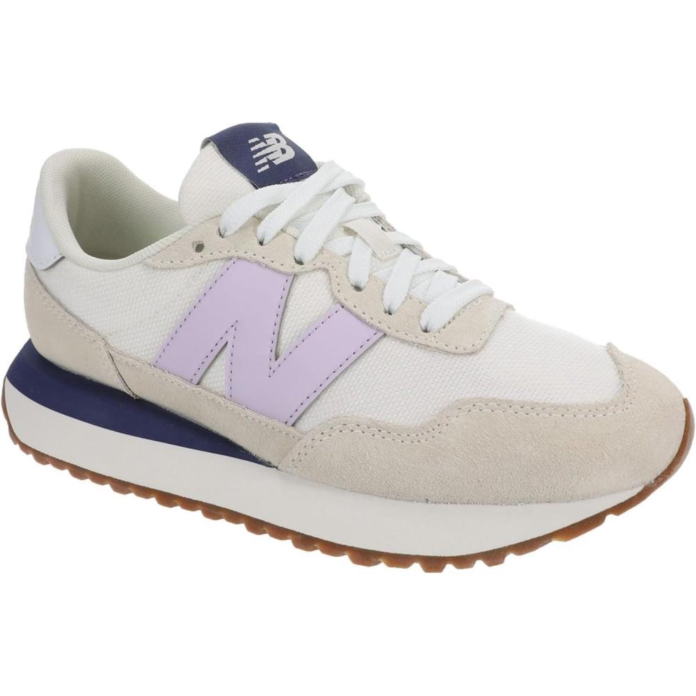 imageNew Balance Mens 237 V1 Classic Road Running ShoeSea SaltMilk Violet