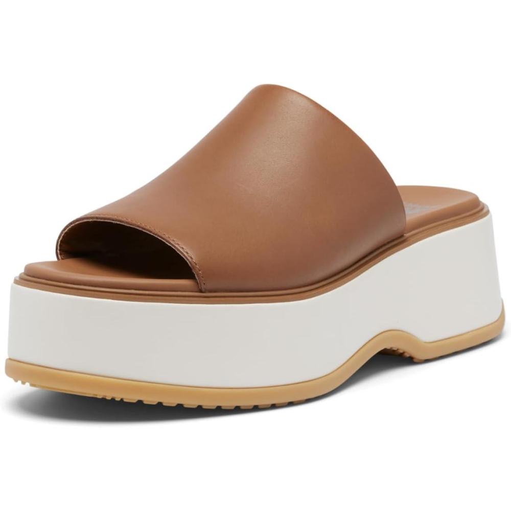 imageSOREL Womens Dayspring Slide SandalsVelvet Tan Chalk
