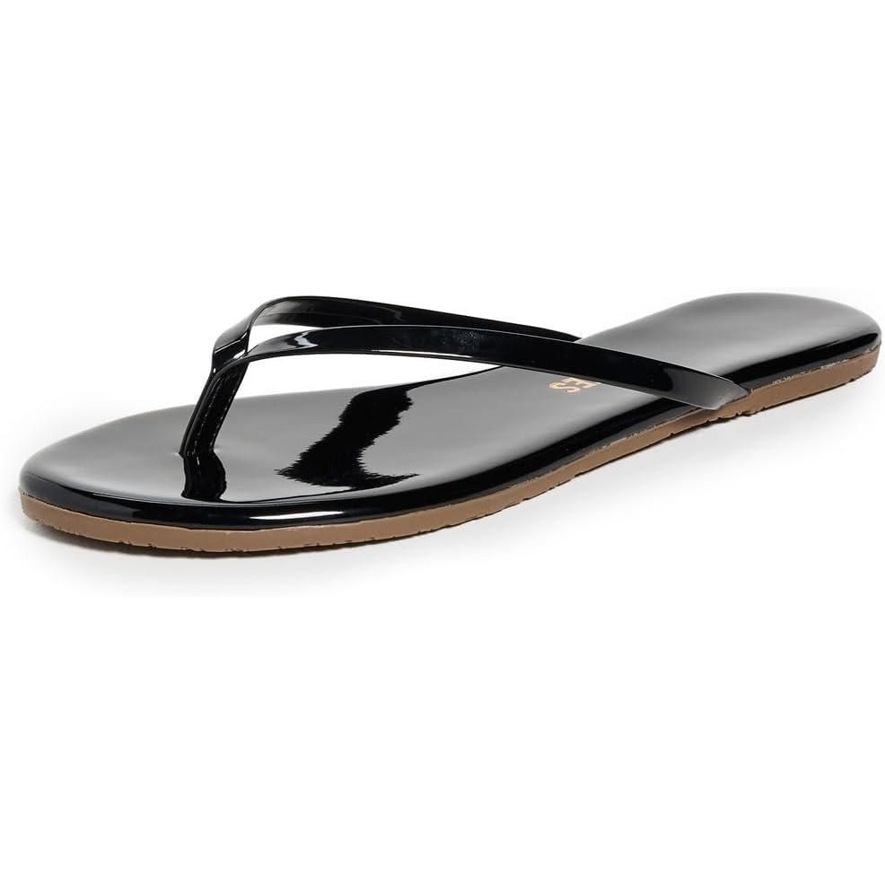 imageTkees Womens FlipFlopGlitters Angel Wings SandalLicorice