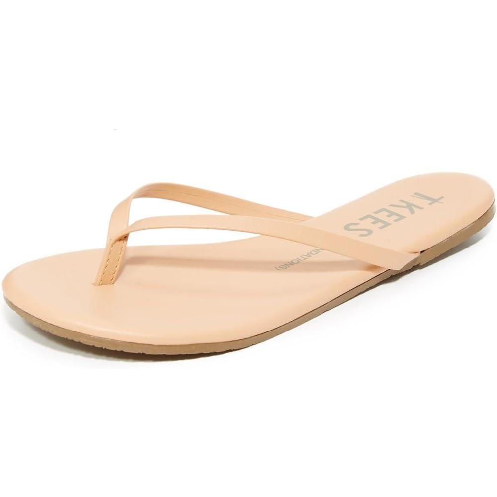 imageTkees Womens FlipFlopGlitters Angel Wings SandalNude Beach
