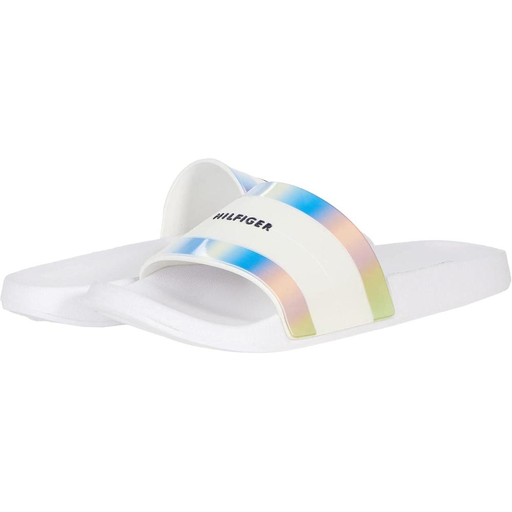 imageTommy Hilfiger Womens Dria Slide SandalBlueWhite Multi