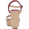 Calvin Klein Women’s Hamal Wedge Sandal(Cherry Red 600)