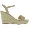 Calvin Klein Women’s Hamal Wedge Sandal(Lite Latte 110)