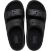 Crocs Unisex Adult Classic Cozzzy Towel Sandals, Fuzzy Slippers and Slides(Black)