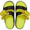 Crocs Unisex Adult Classic Cozzzy Towel Sandals, Fuzzy Slippers and Slides(Black/Acidity)