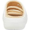 Crocs Unisex Adult Classic Cozzzy Towel Sandals, Fuzzy Slippers and Slides(White/Shitake)