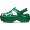 Crocs unisex-adult Stomp Fisherman Sandal(Green Ivy)