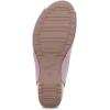 Dansko Tiana Slip-On Platform Sandal for Women – Cushioned, Contoured Footbed for All-Day Comfort and Support – Hook & Loop Strap with Buckle Detail – Lightweight Rubber Outsole(Blush)