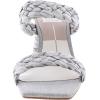 Dolce Vita womens Paily PearlBRAIDED DETAILING(Light Grey Raffia)