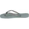 Havaianas Women’s Flip Flop Sandal(Steel Grey Rainbow Grey Glitter)