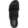 Hey Dude Delray Slide Classic – Sandals for Women – Textile and Synthetic Upper – Cotton Lining – EVA Outsole(Black/Black)