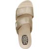 Hey Dude Delray Slide Classic – Sandals for Women – Textile and Synthetic Upper – Cotton Lining – EVA Outsole(Champagne)