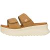 Hey Dude Delray Slide Classic – Sandals for Women – Textile and Synthetic Upper – Cotton Lining – EVA Outsole(Tan)