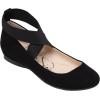 Jessica Simpson Women’s Mandalaye Ballet Flat(Black Micro Suede)