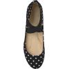 Jessica Simpson Women’s Mandalaye Ballet Flat(Black/White Polkadot Print)