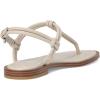 Michael Kors Women’s Astra Thong Flat Sandal(Light Sand)