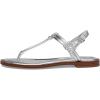 Michael Kors Women’s Astra Thong Flat Sandal(Silver)