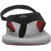REEF Boy’s Litte Rover Sandals, Waterproof Flip Flops For Toddlers, with Soft Cushion Footbed(Grey/Red)
