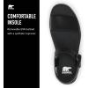 SOREL Women’s Dayspring Ankle Strap Sandals(Black  Black)