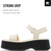 SOREL Women’s Dayspring Ankle Strap Sandals(Honey White  Black)