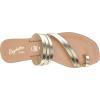 Seychelles Women’s Summer Rain Flat Sandal(Gold)