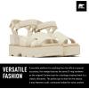 Sorel Women’s Joanie lV Ankle Strap Wedge Sandals(Chalk  Chalk)