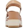 Sorel Women’s Joanie lV Ankle Strap Wedge Sandals(Honest Beige  Gum 17)