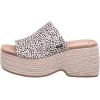 TOMS Women’s, Laila Mule Sandal(Fog Flocked Mini Cheetah)