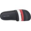 Tommy Hilfiger Women’s Dria Slide Sandal(Navy/Chili Pepper/White)