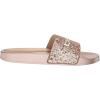bebe Women’s Slide Sandal(Rose Gold)