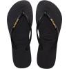 Havaianas Women’s Flip Flop Sandal(Black/Gold Metallic)