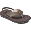 REEF Boy’s Litte Rover Sandals, Waterproof Flip Flops For Toddlers, with Soft Cushion Footbed(Brown)