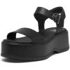 SOREL Women’s Dayspring Ankle Strap Sandals(Black  Black)