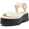 SOREL Women’s Dayspring Ankle Strap Sandals(Honey White  Black)