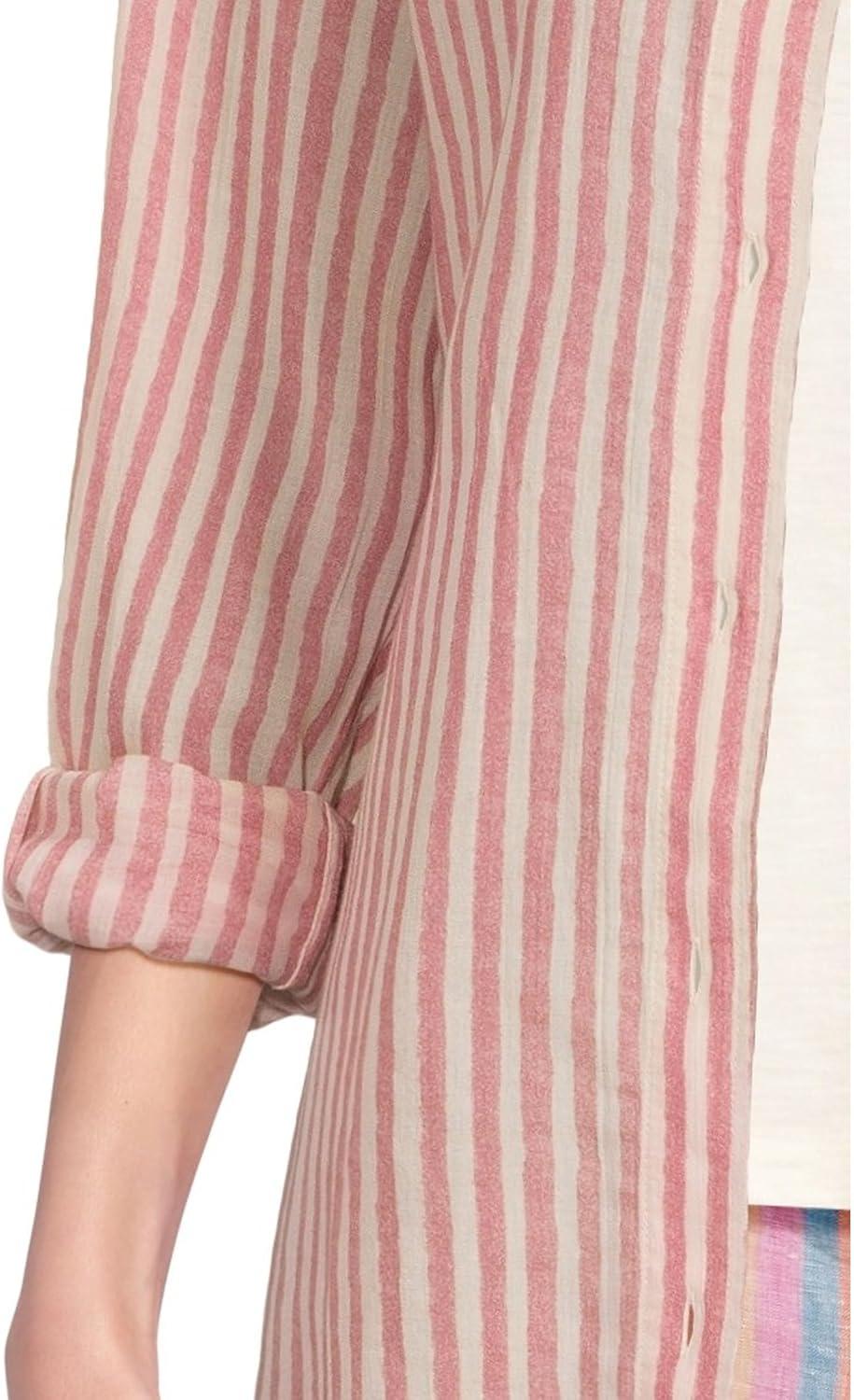 imageFaherty womens Haze ShirtdressRose Watercolor Stripe