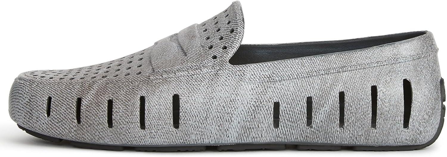 imageFloafers Mens Country Club Driver PrintBlack Denim