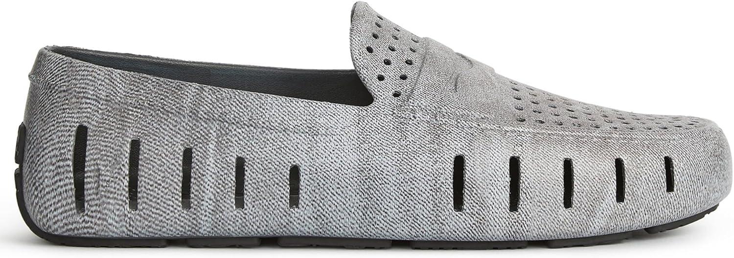 imageFloafers Mens Country Club Driver PrintBlack Denim