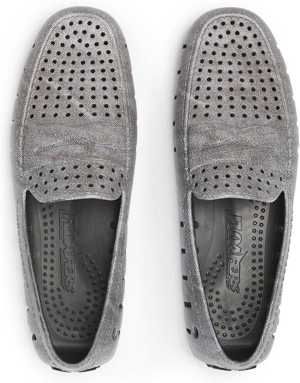 imageFloafers Mens Country Club Driver PrintBlack Denim