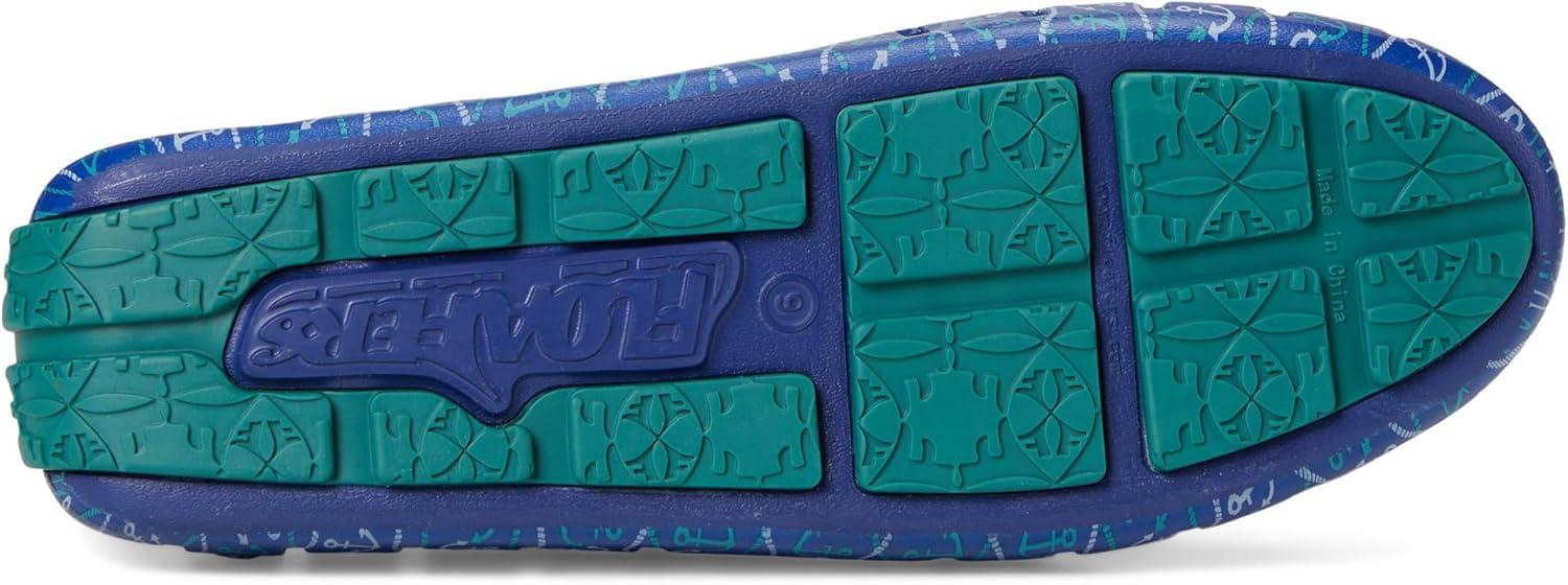 imageFloafers Mens Country Club Driver PrintBlue Nautical AnchorTeal