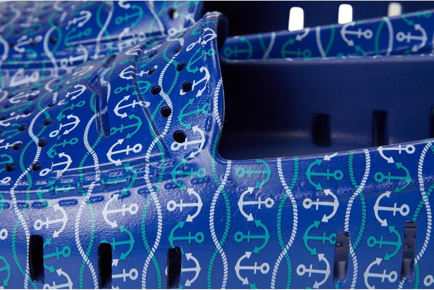 imageFloafers Mens Country Club Driver PrintBlue Nautical AnchorTeal