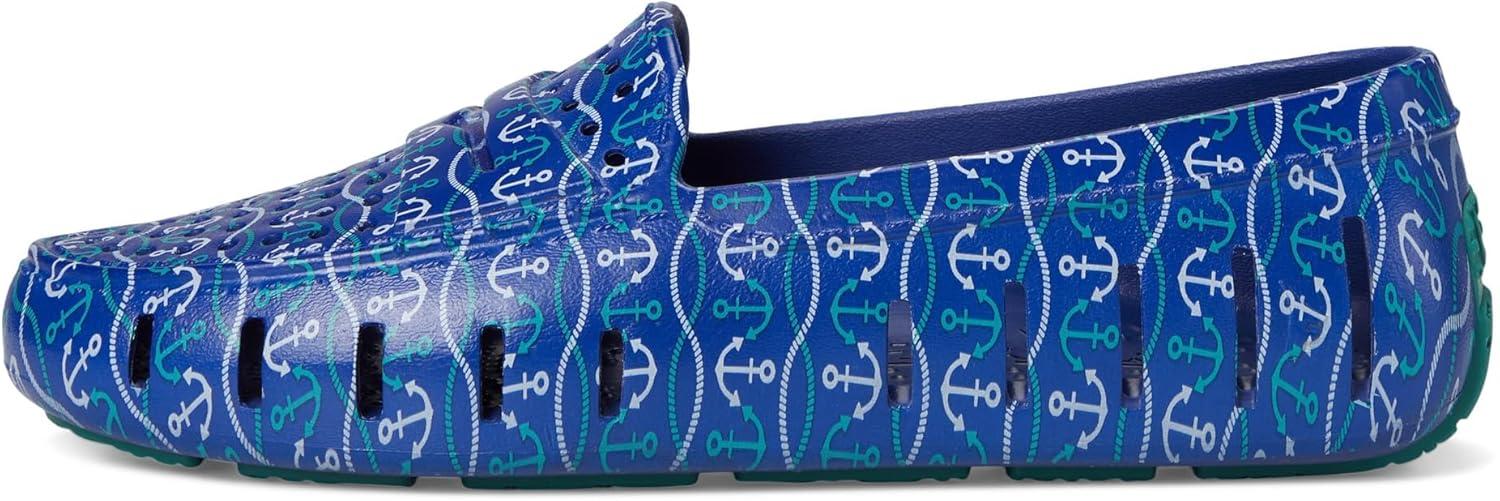 imageFloafers Mens Country Club Driver PrintBlue Nautical AnchorTeal