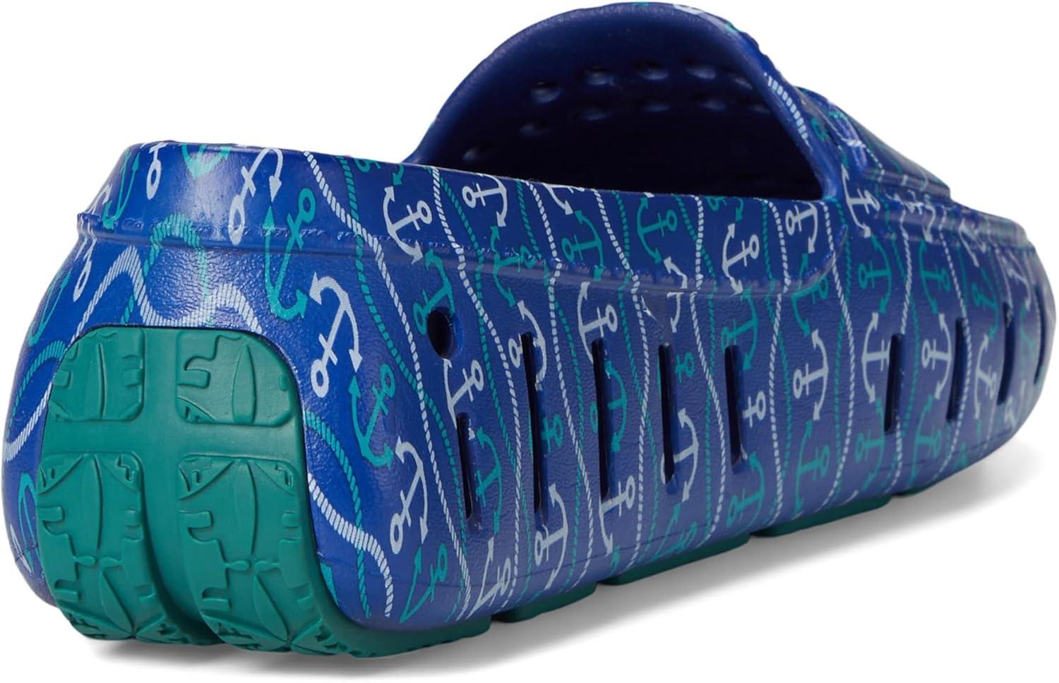 imageFloafers Mens Country Club Driver PrintBlue Nautical AnchorTeal