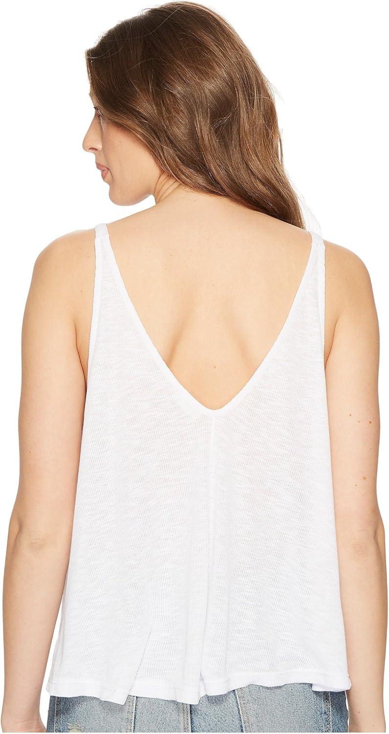 imageFree People Dani Tank Top for Women Thin Shoulder Straps with Sleeveless Construction and Lightweight Slouchy Fit TankWhite