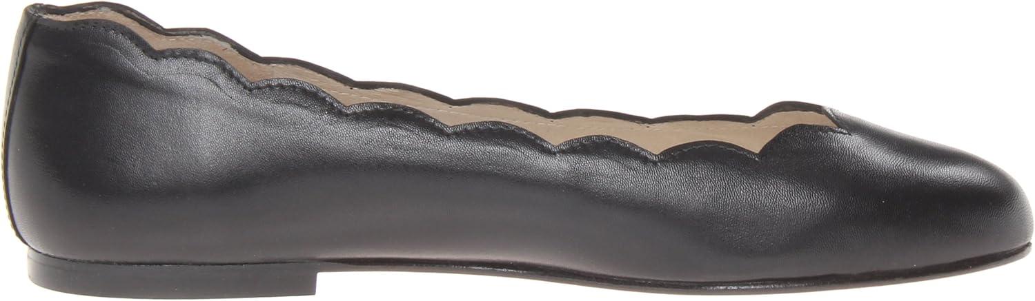 imageFrench Sole FSNY Womens Jigsaw Ballet FlatBlack Leather