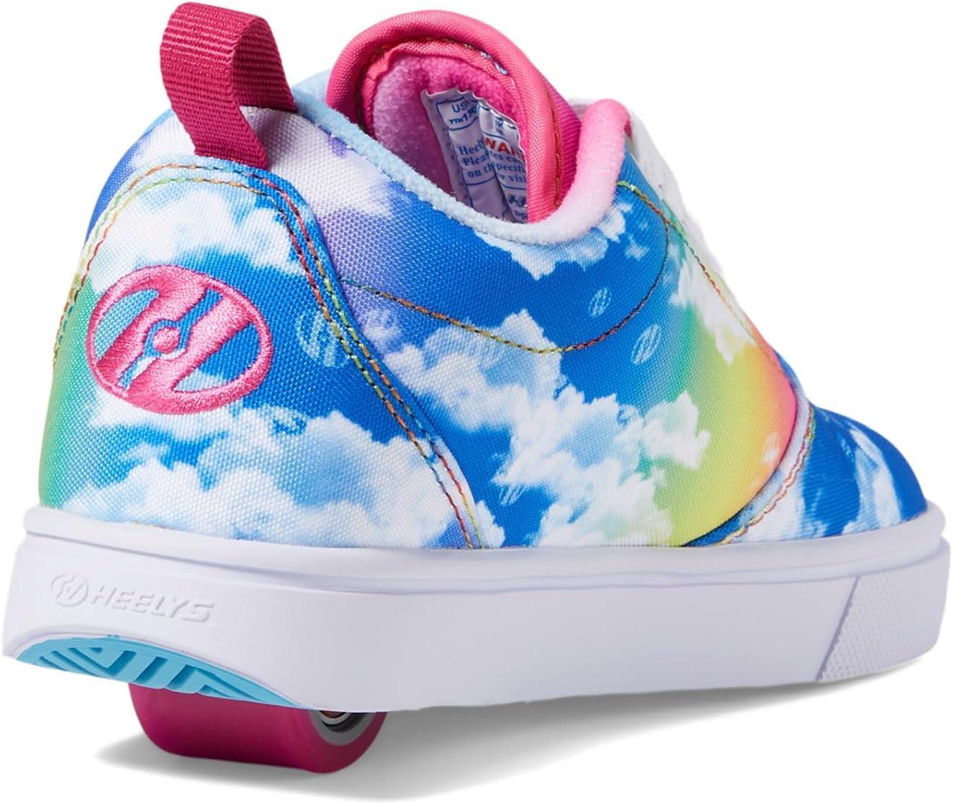 imageHEELYS UnisexAdult LowtopRainbowPinkWhite