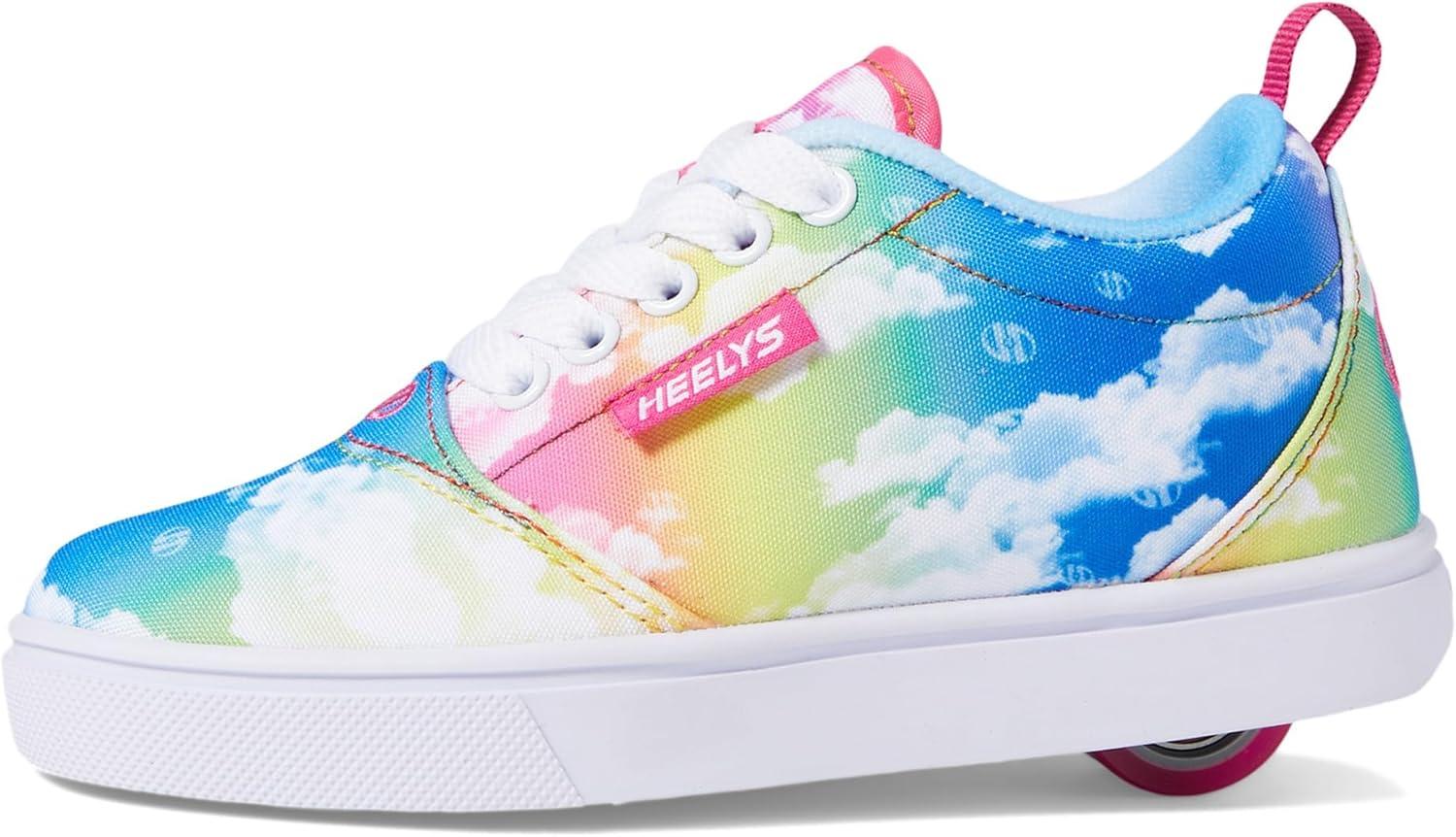 imageHEELYS UnisexAdult LowtopRainbowPinkWhite