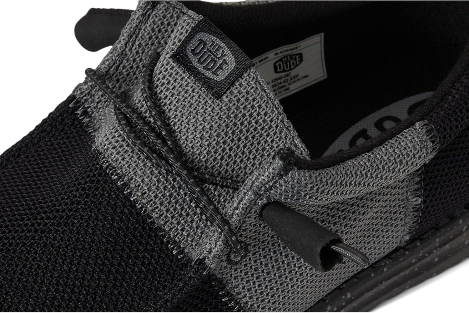 imageHey Dude Mens Wally Tri Varsity Mesh LoaferBlackGrey